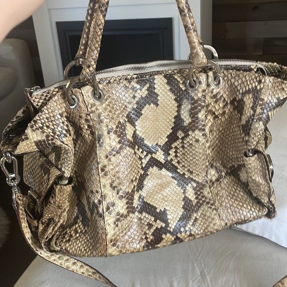 Menotti Real Python Snakeskin Handbag - Picture 2 of 8